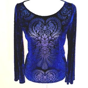 Roz&Ali Crush Vevet Top